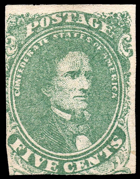 Confederate States Scott 1 MNG Avg-Fine (SCV $300)