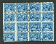 USA Scott 550 MNH F+ Block of 16 (SCV $1040)