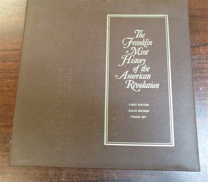 The Franklin Mint History of the American Revolution First Edition Solid Bronze Proof Set of 50