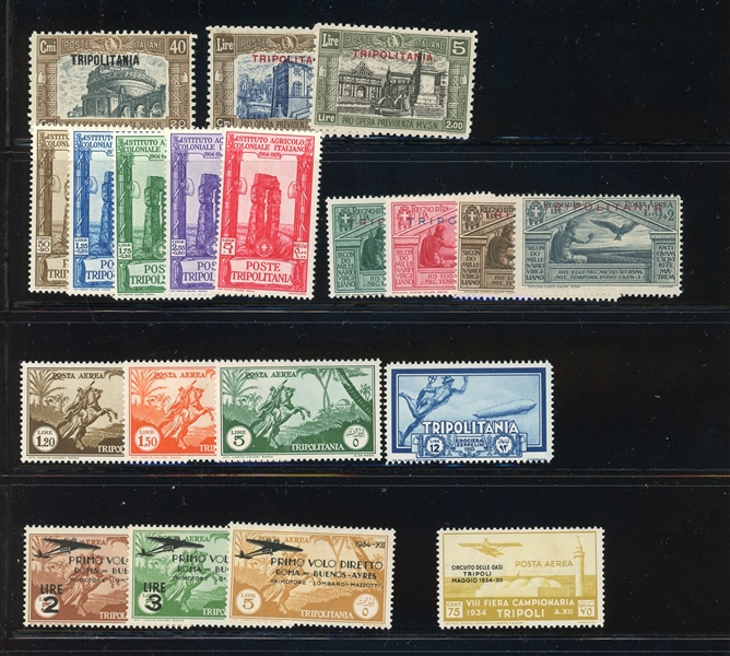 Italian Colonies, Somalia, Tripolitania - All Different Mint and Used (SCV $1100)