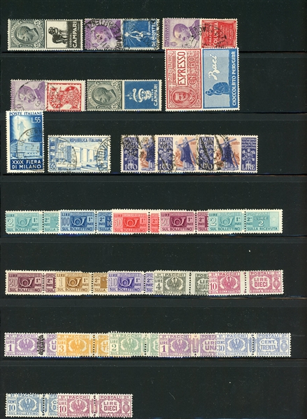 Italy Miscellaneous  Used and Unused (Est $50-100)