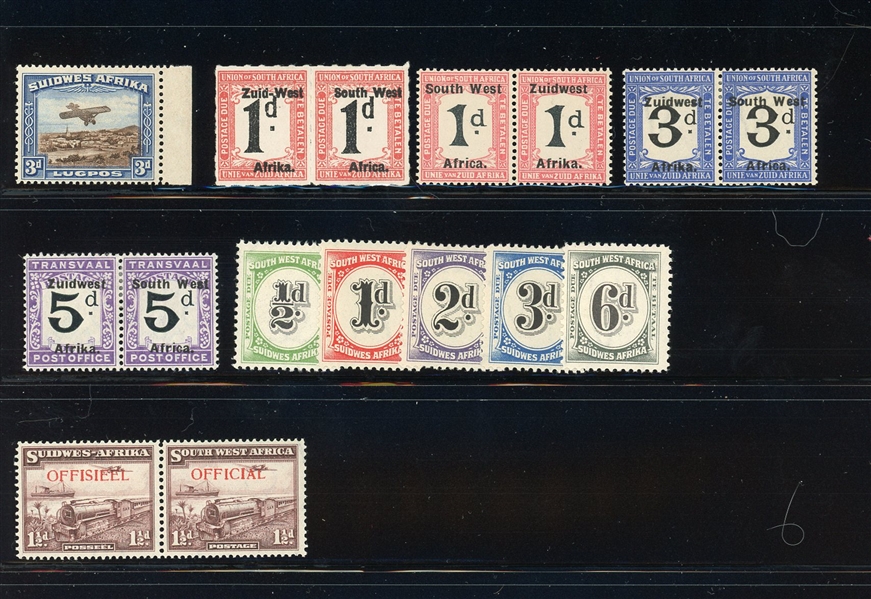 Southwest Africa - All Different Mint and Used (SCV $573)