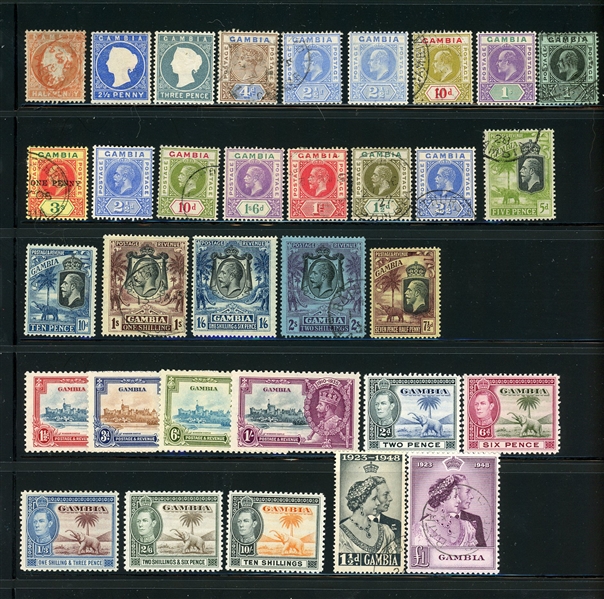 Gambia - All Different Unused and Used to the 1940's (SCV $571)