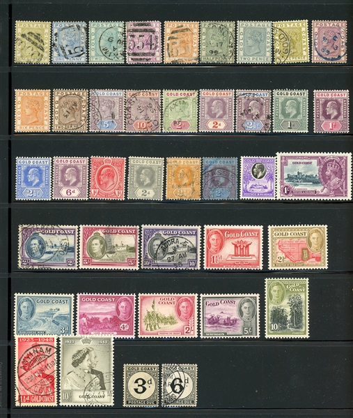 Gold Coast - All Different Mint and Used to 1940's (SCV $784)