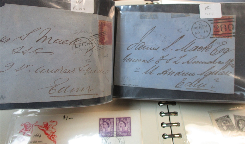 Great Britain Covers, 1820's to Modern (Est $400-500)