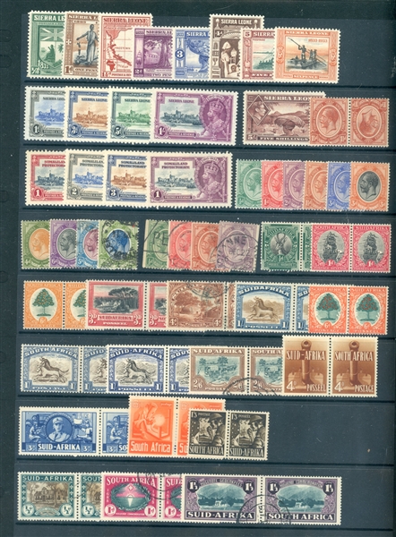 British Africa Mint and Used Accumulation on Stockpages (Est $1500-2000)