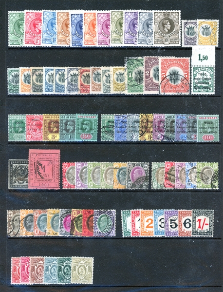 British Africa Mint and Used Accumulation on Stockpages (Est $1500-2000)