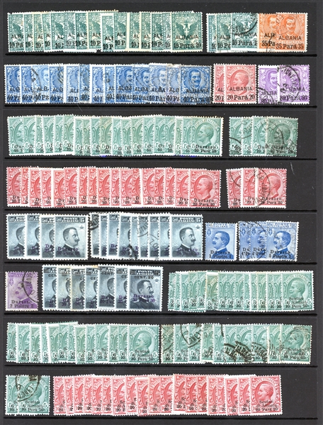Italian Offices Mint and Used Accumulation on Stockpages (Est $150-250)