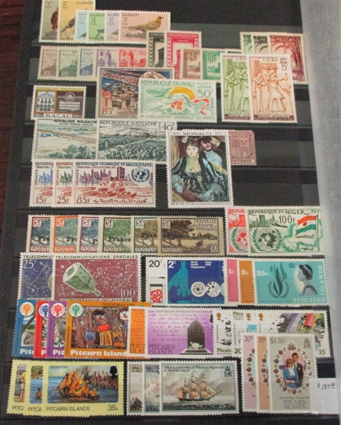 Foreign Mint Lot in 32 Page Stockbook - Many Complete Sets, Much is MNH (SCV $2700)