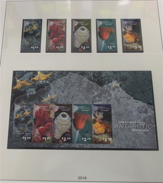 New Zealand Ross Dependency MNH Collection on Lindner Pages to 2017 (Est $150-200)