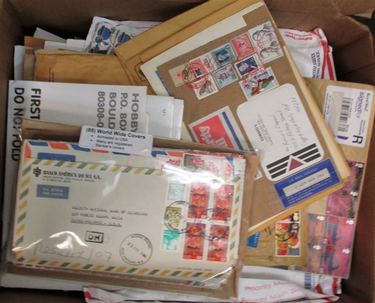 5 Boxes of USA and Foreign Covers - OFFICE PICKUP ONLY!