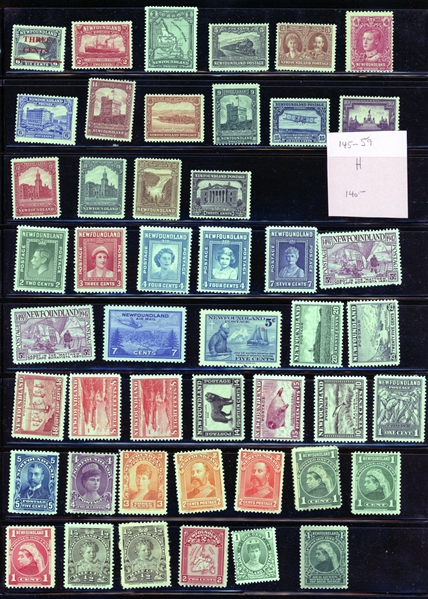 Newfoundland Selection of Mostly Unused Sets and Singles (Est $150-200)
