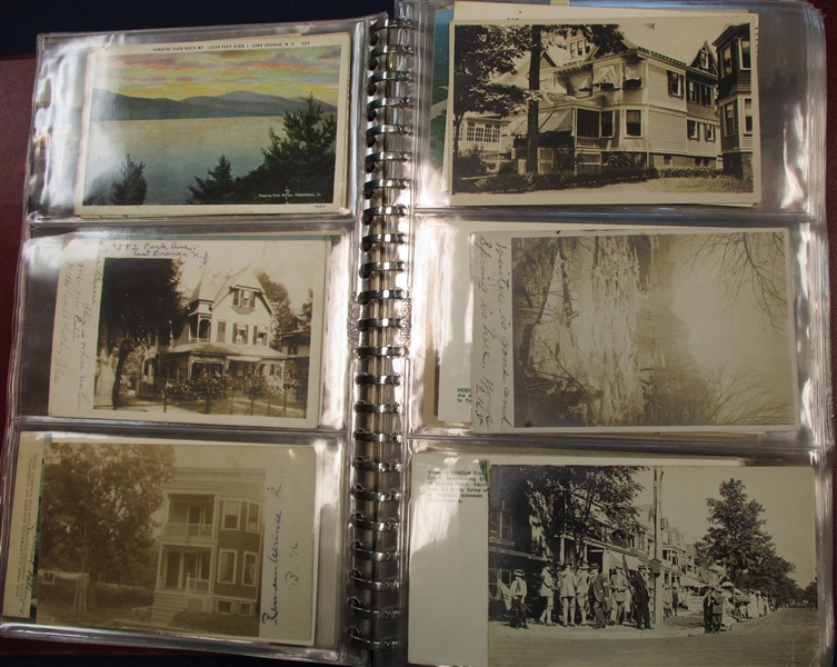 1200 Postcards in 6 Binders - 1900's-1960's (Est $300-400)