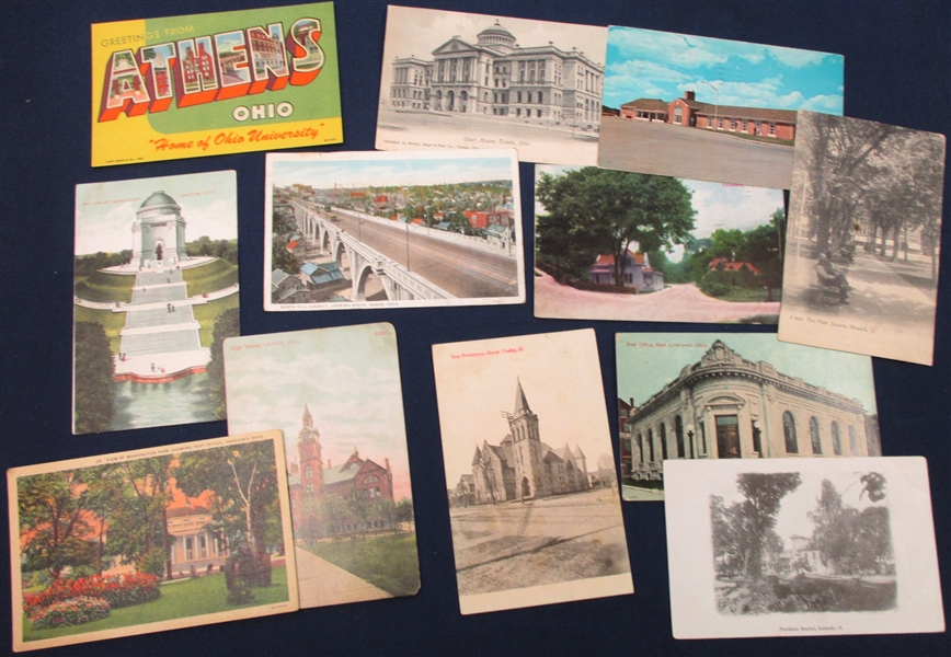 Shoebox Filled with Miscellaneous Postcards (Est $100-125)