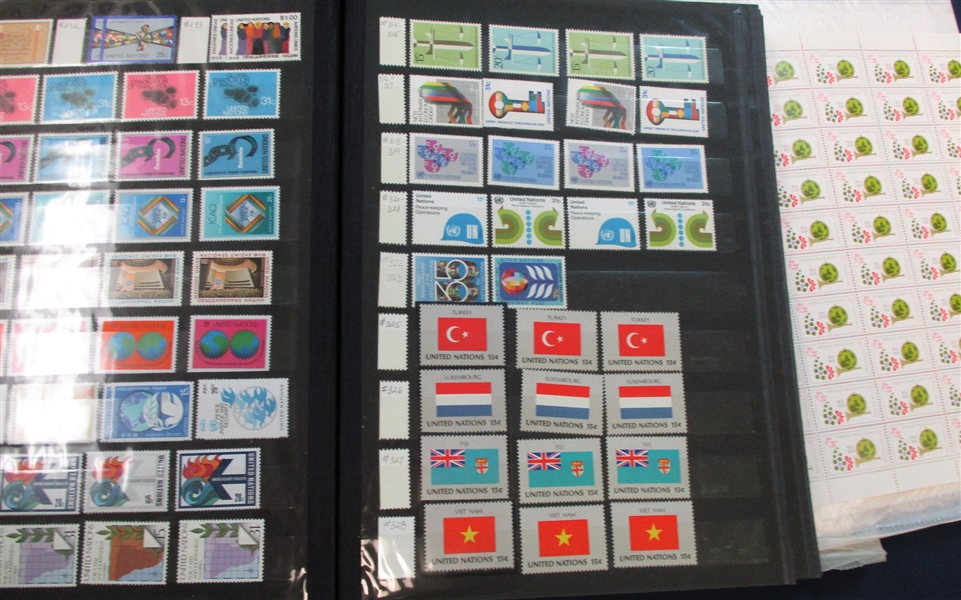 Beautiful 4 Volume United Nations Collection to 1997 (Est $200-300)