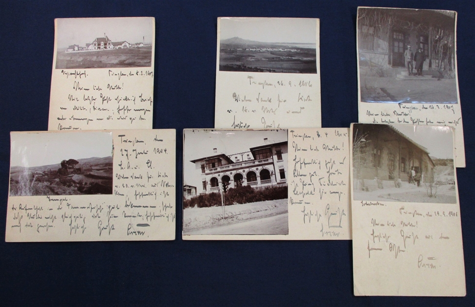 Kiauchau Real Photo Postcards - Group of 13, Early 1900's (Est $100-200)