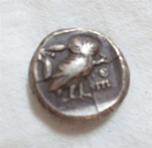 Ancient Greek Silver Drachm, Athens 510-490BC, VF (Est $250-300)