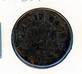 1863 Civil War Store Card Token - Philip Bach Dry Goods, R6 AU (Est $100-150)