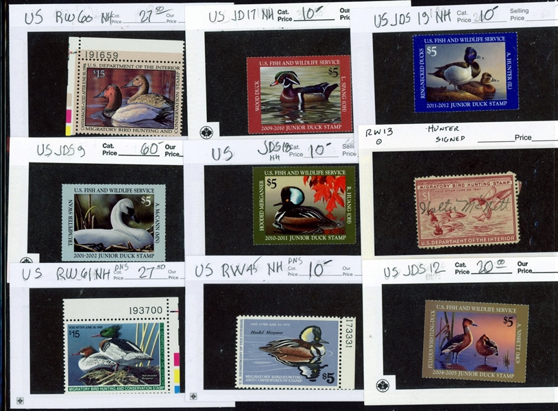Group of Federal and Junior Ducks, Mostly MNH (SCV $615)