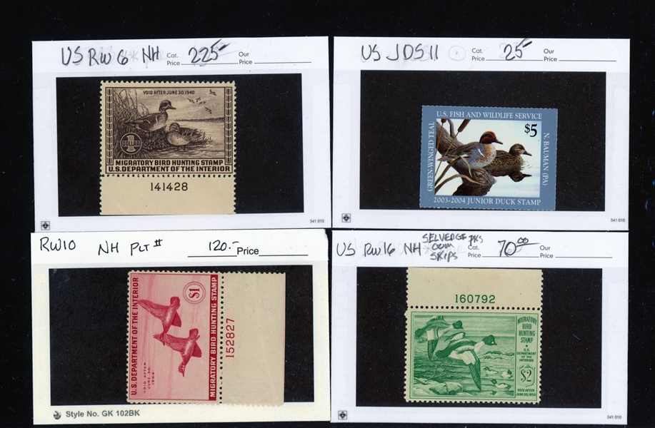 Group of Federal and Junior Ducks, Mostly MNH (SCV $615)