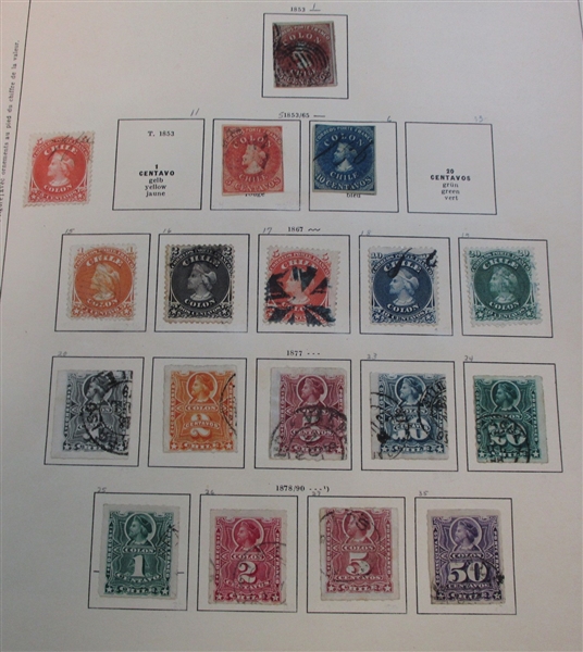 Chile Collection to the 1960s in Schaubeck Album (Est $250-350)