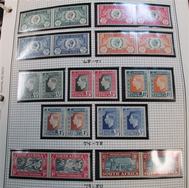 South Africa Collection on Quadrille Pages to 1990's (Est $250-350)