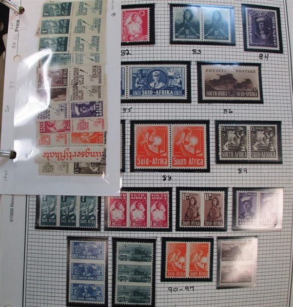 South Africa Collection on Quadrille Pages to 1990's (Est $250-350)