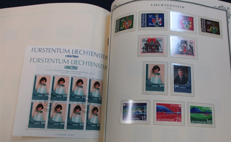 Liechtenstein Collection in Scott Album to 1991, and More (Est $350-450)
