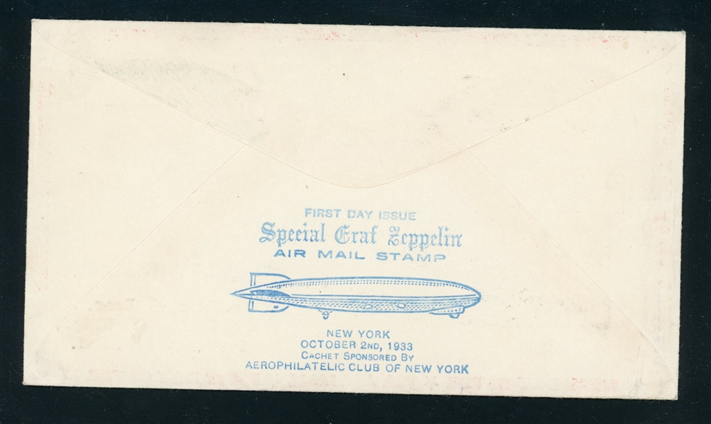 USA Scott C18 First Day Cover, Harry Ioor, New York (SCV $250)