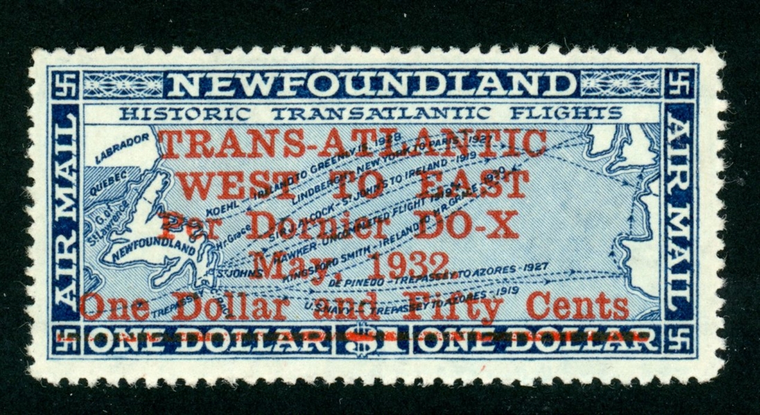 Newfoundland Scott C12 MNH VF, 1932 DO-X Airmail (SCV $400)