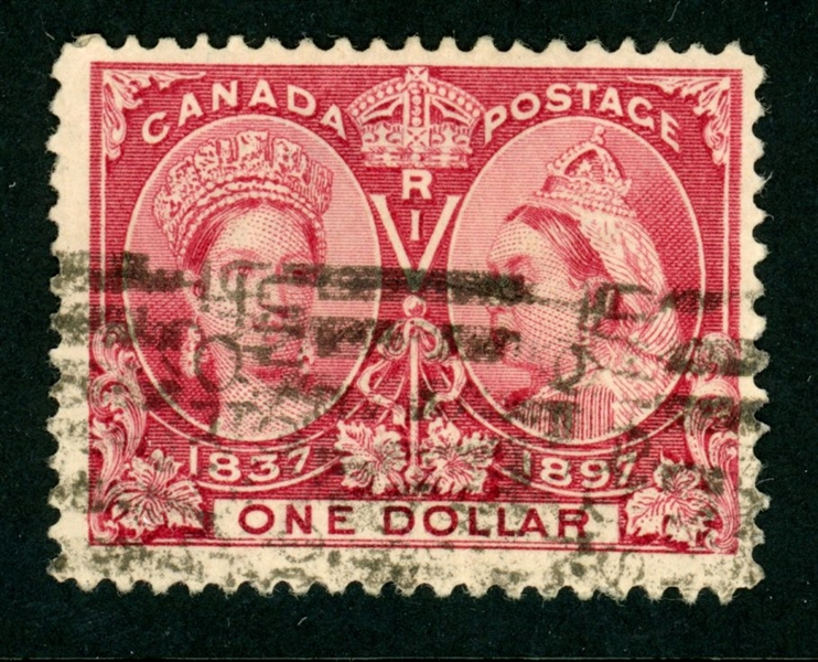 Canada Scott 61 Used, F-VF, $1 Jubilee (SCV $650)