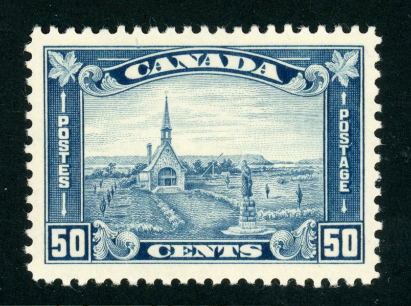 Canada Scott 176 MNH VF, 50c Dull Blue (SCV $350)