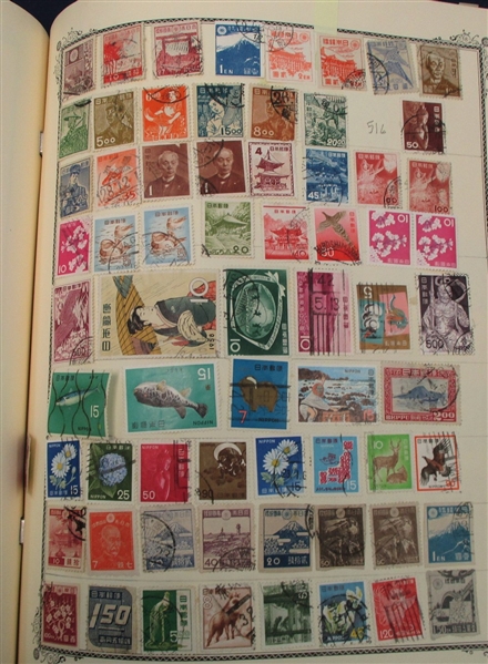 Scott Album with about 10,000 Mostly Used Stamps (Est $200-300)