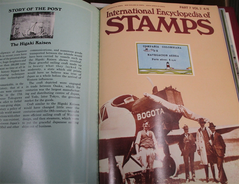 International Encyclopedia of Stamps - 6 Binders/84 Issues - OFFICE PICKUP ONLY!
