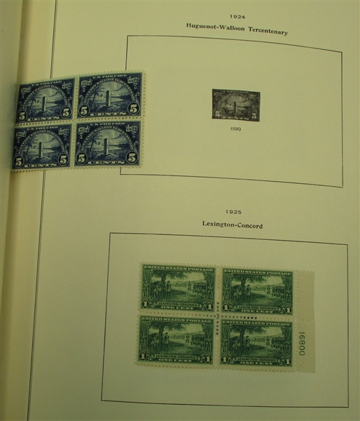 USA Mostly Mint Commemorative Collection in Scott Album to 1960's (Est $350-500