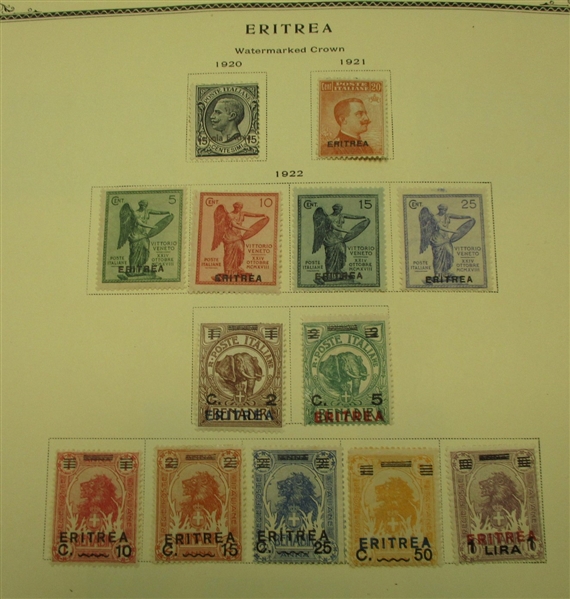 Eritrea Advanced Collection on Scott Pages (Est $500-800)