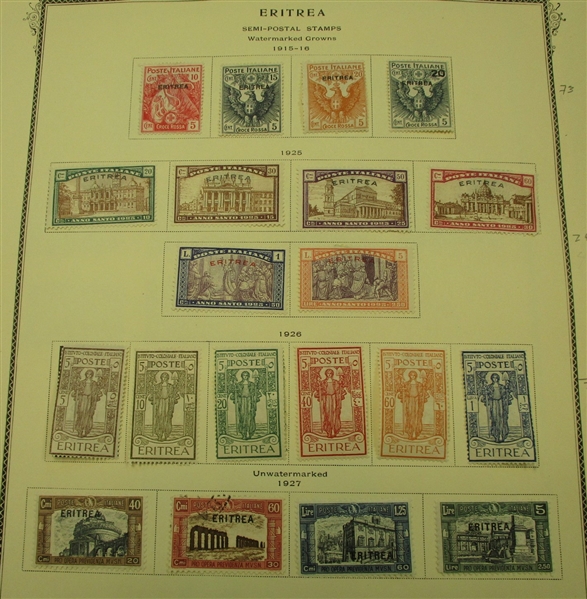 Eritrea Advanced Collection on Scott Pages (Est $500-800)