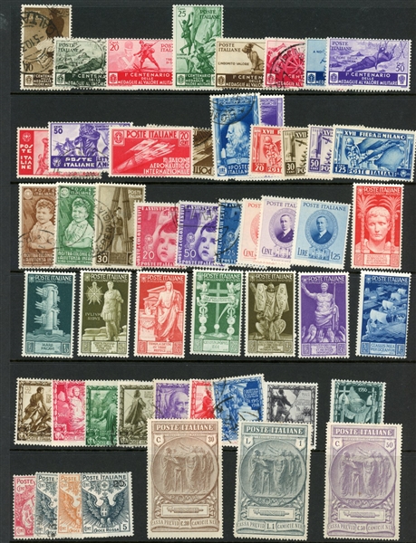 Italy and Areas Accumulation on Stock and Album Pages (Est $150-250)