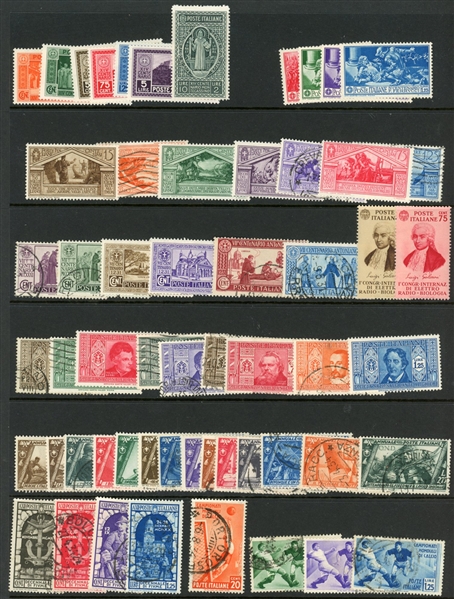 Italy and Areas Accumulation on Stock and Album Pages (Est $150-250)