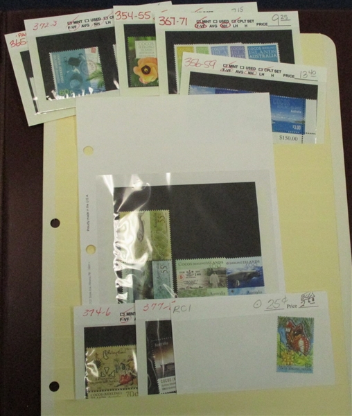 Cocos Islands Mint Collection in Lindner Album Pages to 2003 (Est $250-300)