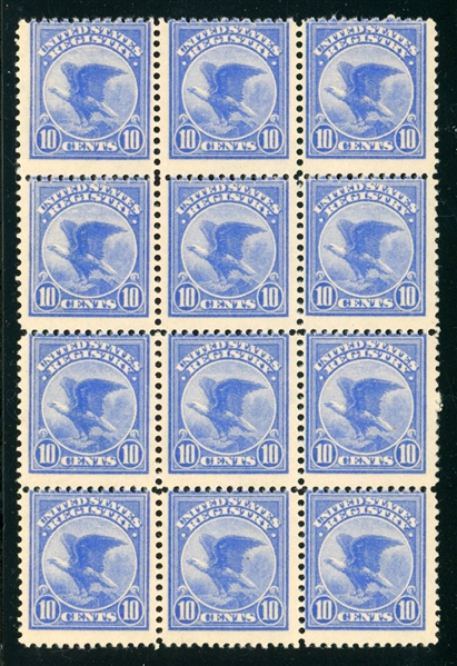 USA Scott F1 MNH Block of 12, Avg-Fine (SCV $1920)