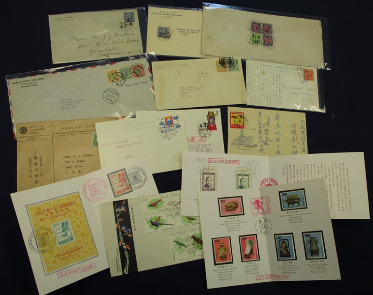Asia Cover/Card Postal History Accumulation with China (Est $175-250)