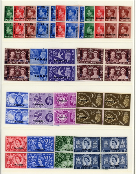 Great Britain Offices Unused Accumulation, Mostly Complete Sets (SCV $830)