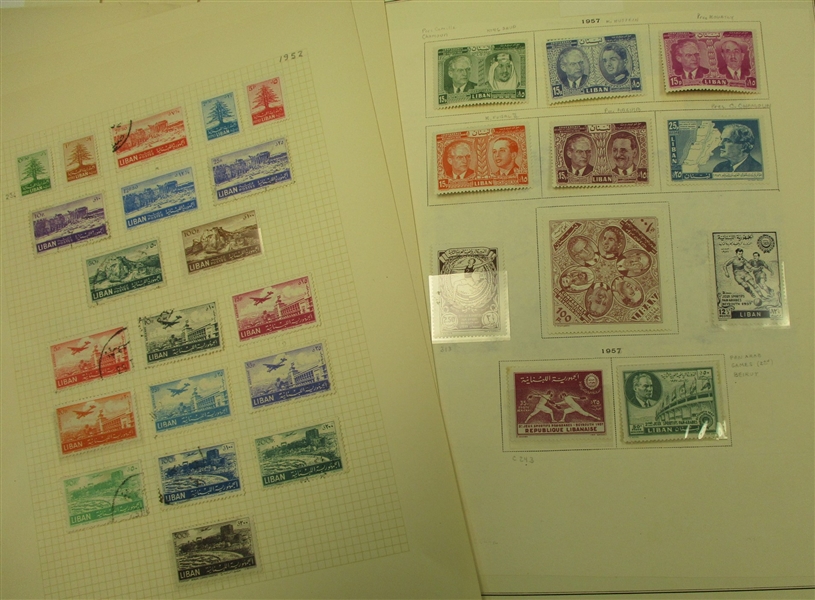Lebanon Collection, 1942-1999, on Album Pages (Owner's SCV $2675)
