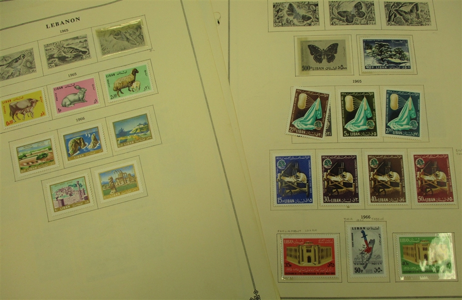 Lebanon Collection, 1942-1999, on Album Pages (Owner's SCV $2675)