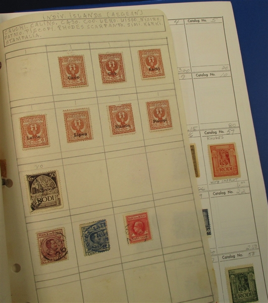 Italy Stamps and Covers in an Italian Wine Wood Box (Est $250-350)