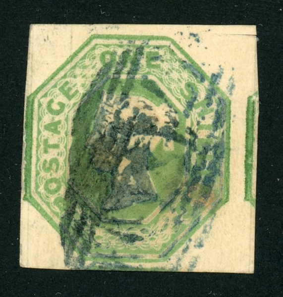 Great Britain Scott 5 Used VF, 1847 1sh Imperf (SCV $1000)