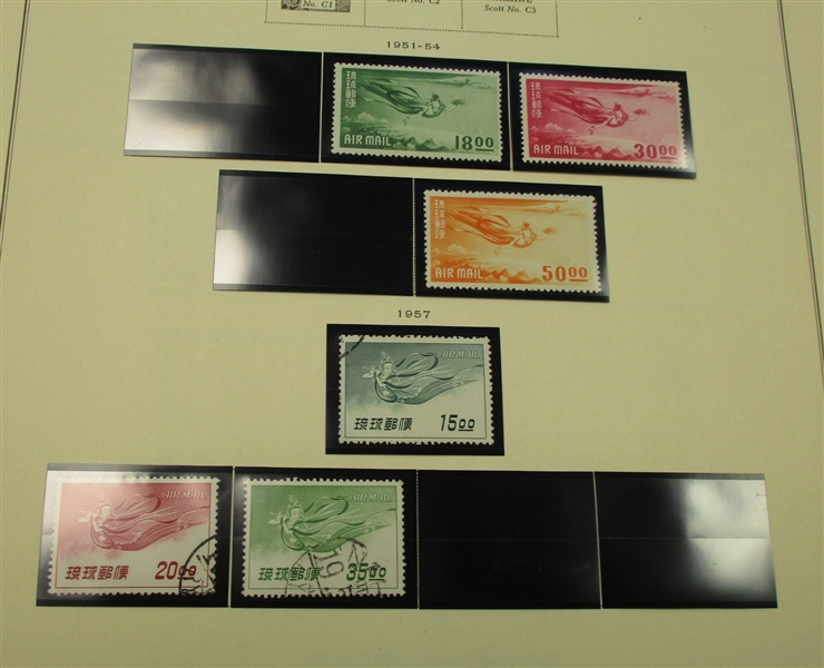 Ryukyu Islands Mint Collection on Scott Pages (Est $90-120)