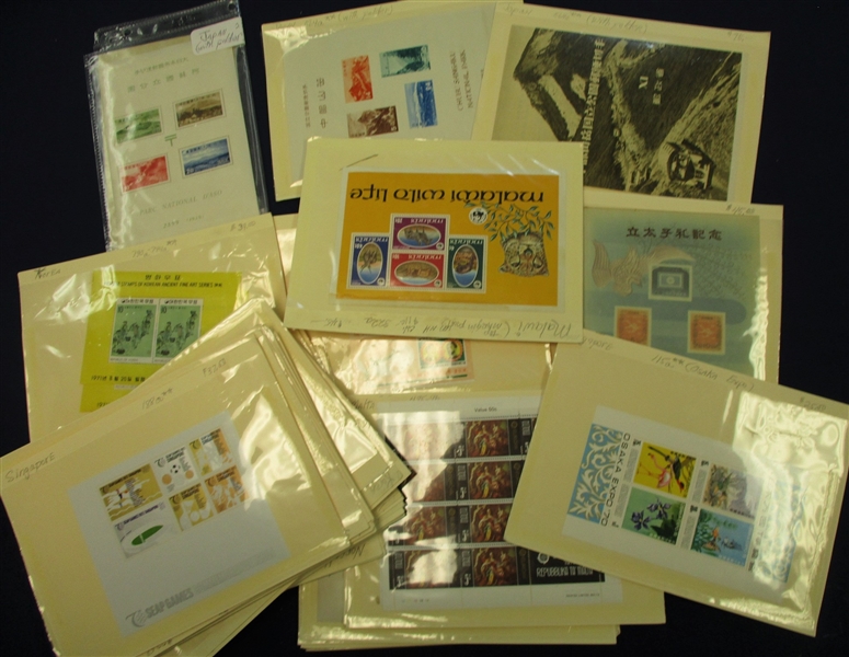 Foreign Souvenir Sheets Dealer Stock (Est $500-600)