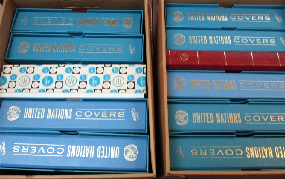 United Nations FDC Lot in 7 Albums and More! (Est $150-200)